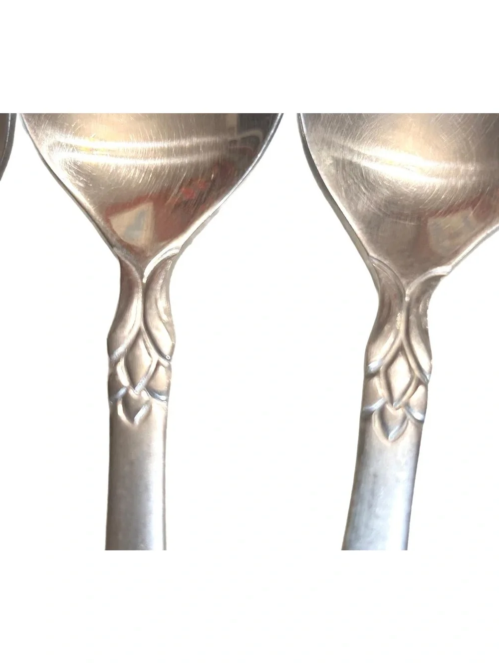 Set of 5 Vintage Oneida Stainless Steel Jaqueline/Simba Soup Spoons